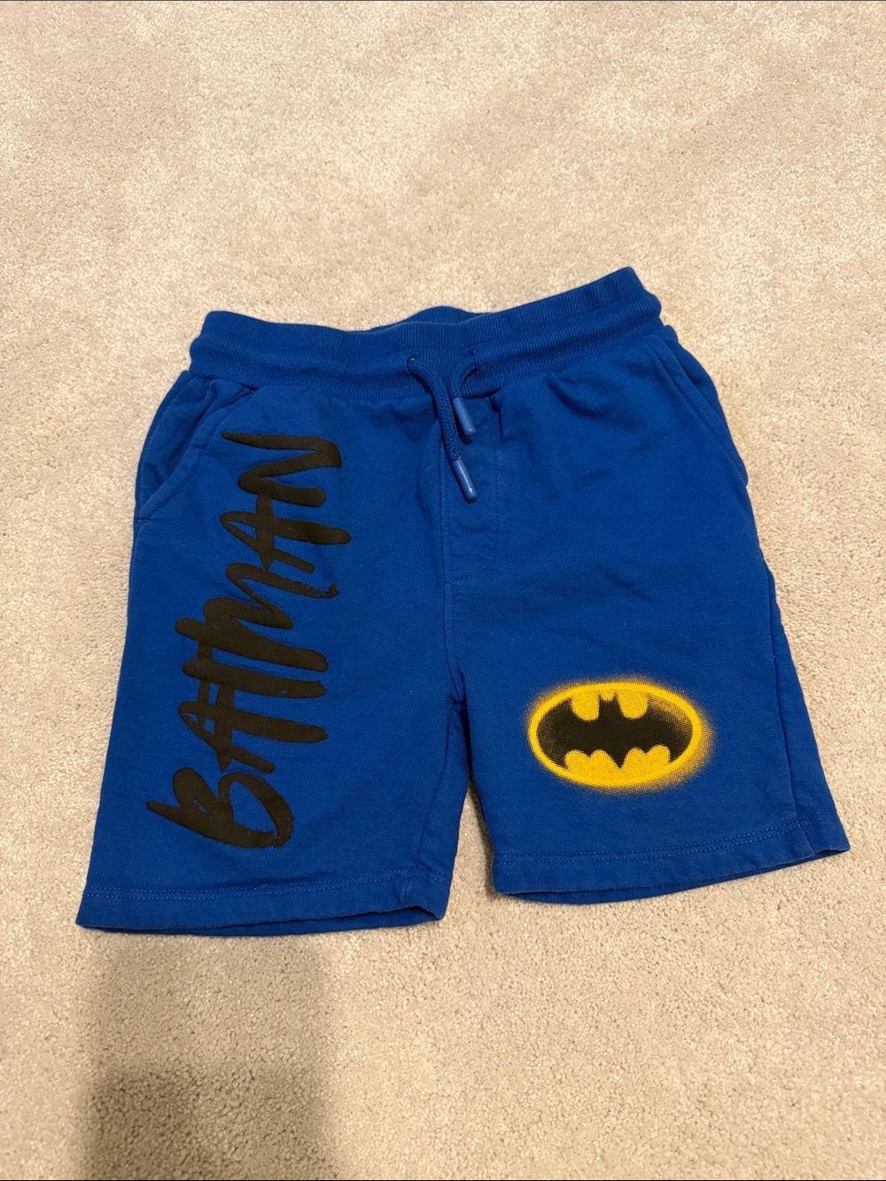 Primark (Pre-loved) Blue Batman Graphic Kids Cotton Shorts